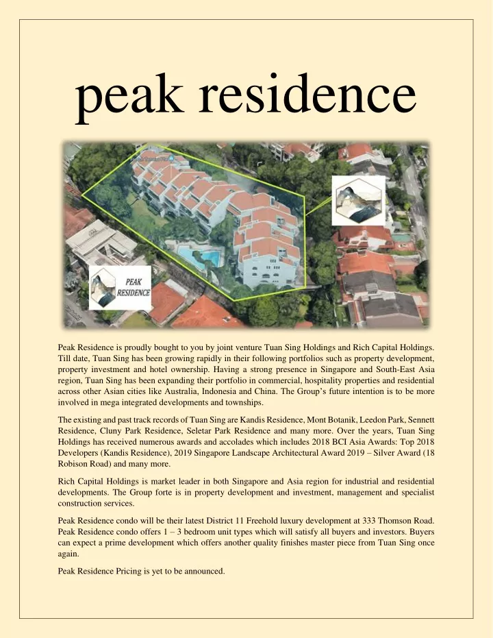 peak residence