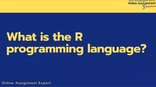 what is the r programming language