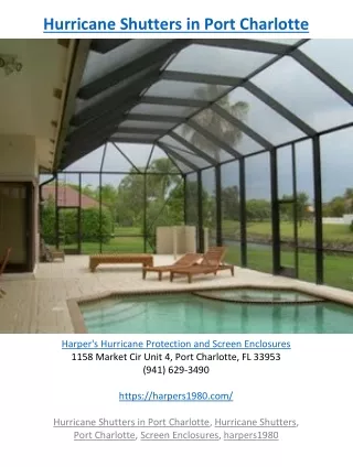 hurricane shutters in port charlotte