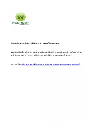 download and install webroot com geeksquad