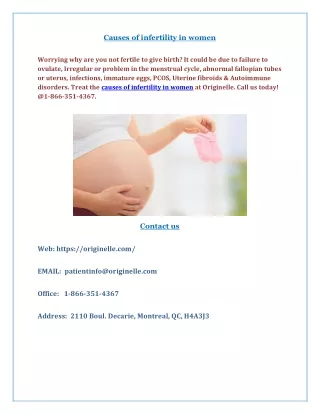 fertility preservation treatment Montreal