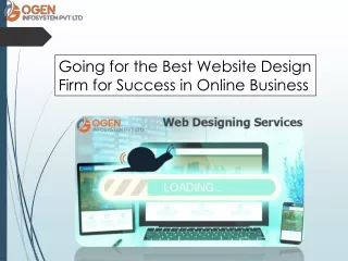 Going for the Best Website Design Firm for Success in Online Business