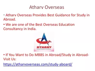 Study Aboard | Atharv Education Mumbai