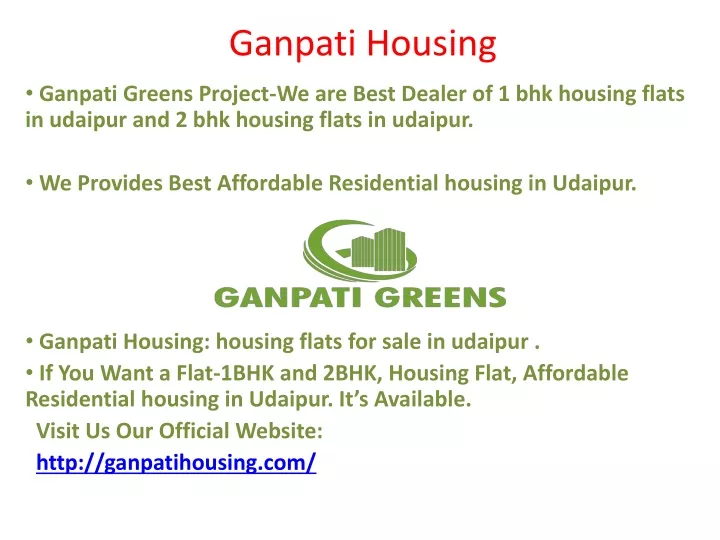 ganpati housing