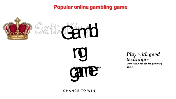 popular online gambling game