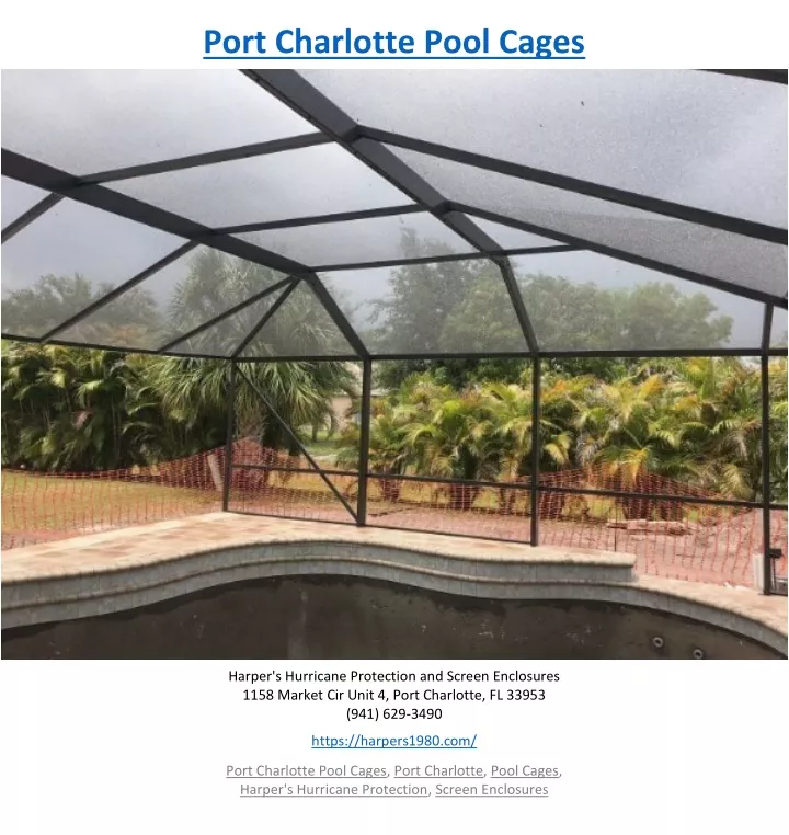 port charlotte pool cages