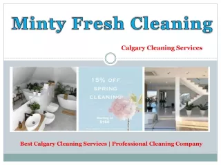 Calgary House Cleaning and Maid Services
