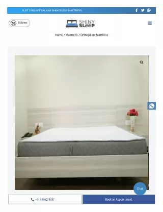 Buy Orthopedic Mattress Online | Rs. 1500 Off   Free Pillows