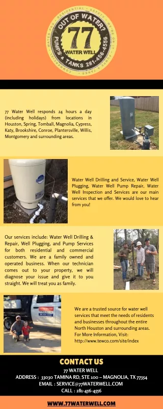 Water Testing Conroe TX