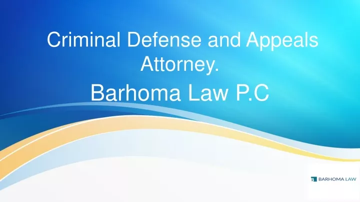 criminal defense and appeals attorney