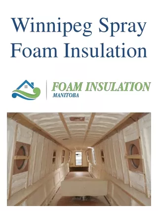 Winnipeg Spray Foam Insulation