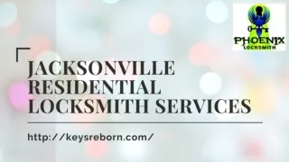 Jacksonville Residential Locksmith Services