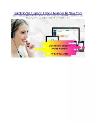 quickbooks support phone number in new york