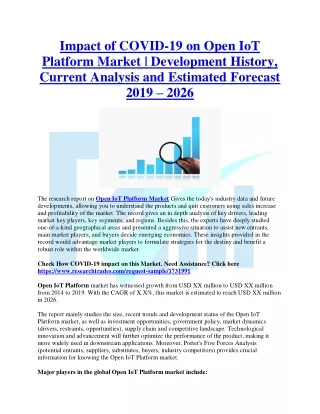 impact of covid 19 on open iot platform market