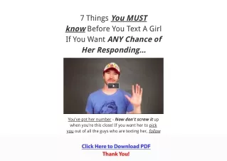 7 things you must know before you text a girl