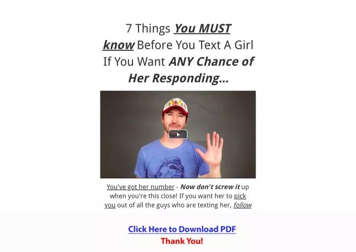 7 things you must know before you text a girl