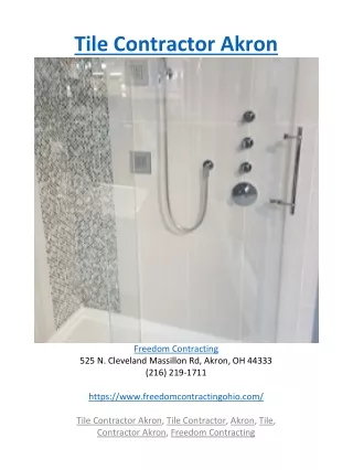 tile contractor akron