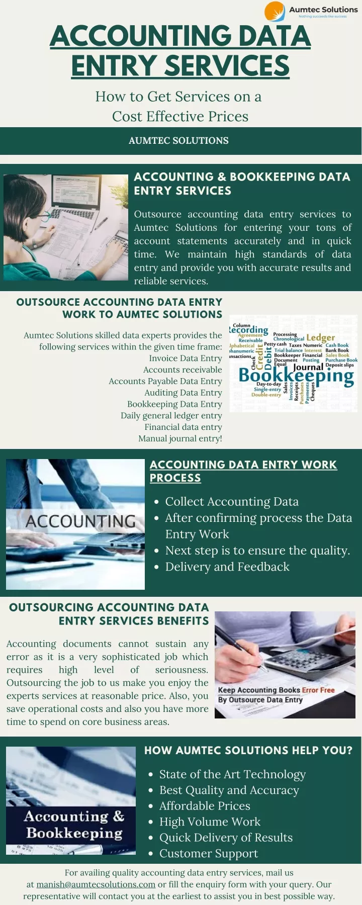 accounting data entry services