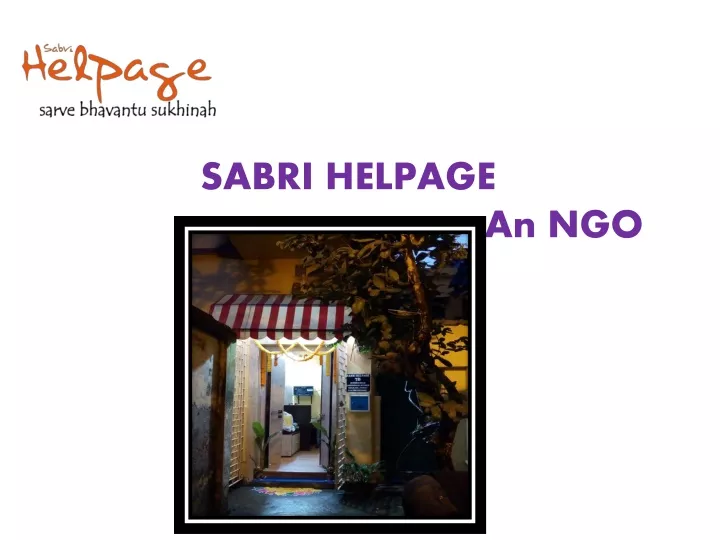 sabri helpage an ngo