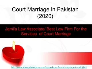 Court Marriage In Pakistan And Know About Court Marriage Law in Pakistan