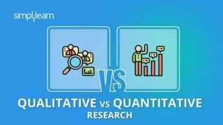 Qualitative vs Quantitative Research | Qualitative And Quantitative Research Methods | Simplilearn