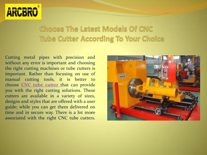 choose the latest models of cnc tube cutter according to your choice