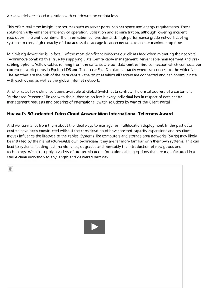 arcserve delivers cloud migration with