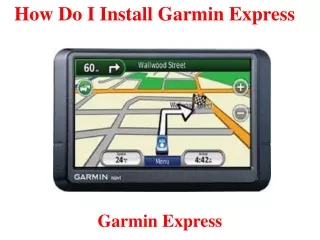 how do i install garmin express