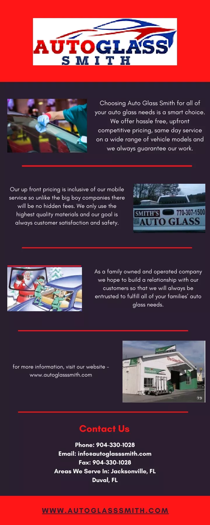 choosing auto glass smith for all of your auto