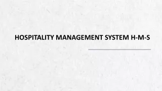 Hospitality management system | Nanovise Technologies
