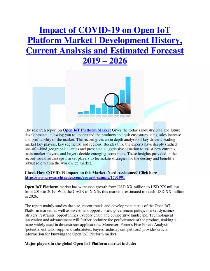 impact of covid 19 on open iot platform market