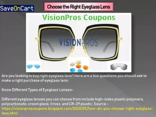 VisionPros Coupons - SaveOnCart