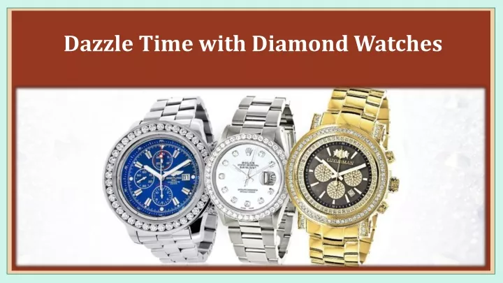 dazzle time with diamond watches