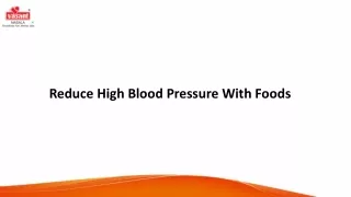 reduce high blood pressure with foods