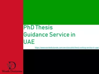 PhD Thesis Writing Services