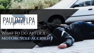 what to do after a motorcycle accident