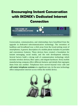 encouraging instant conversation with ikonix