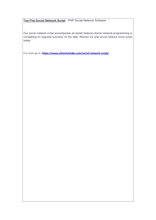 top php social network script php social network