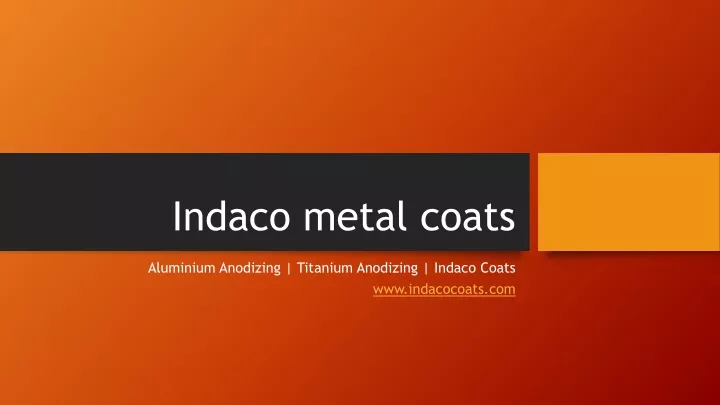 indaco metal coats