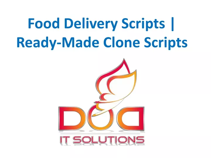 food delivery scripts ready made clone scripts