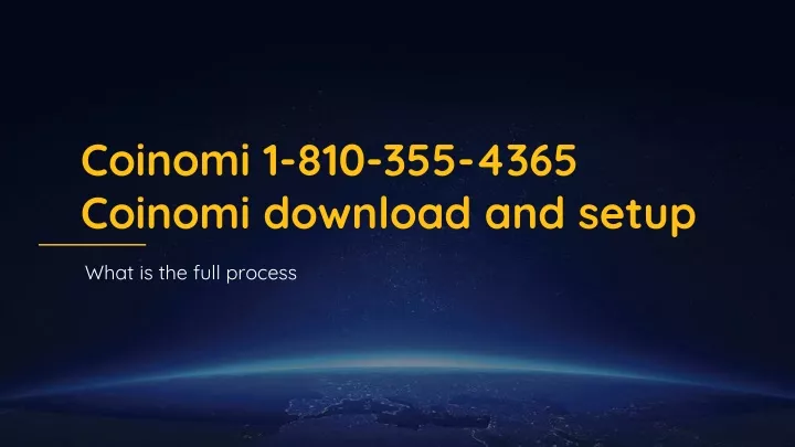 coinomi 1 810 355 4365 coinomi download and setup