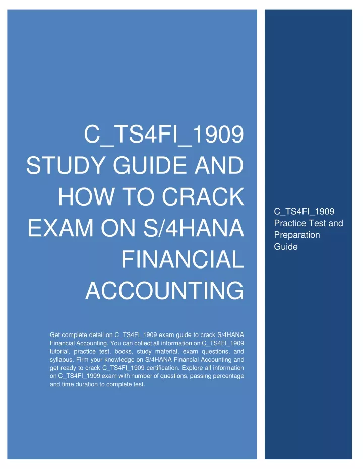 c ts4fi 1909 study guide and how to crack exam