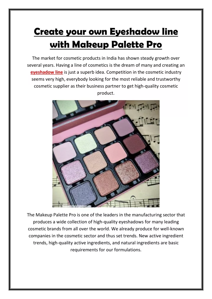 create your own eyeshadow line with makeup