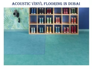 acoustic vinyl flooring in dubai
