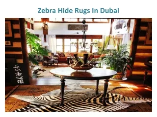 zebra hide rugs in dubai