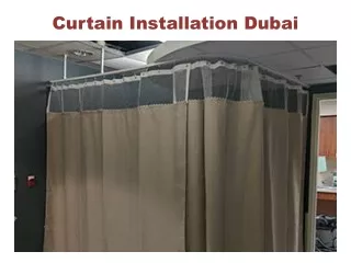 curtain installation dubai