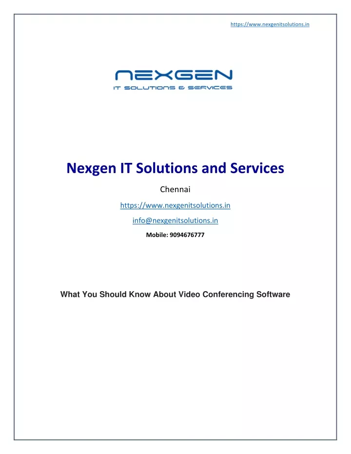 https www nexgenitsolutions in