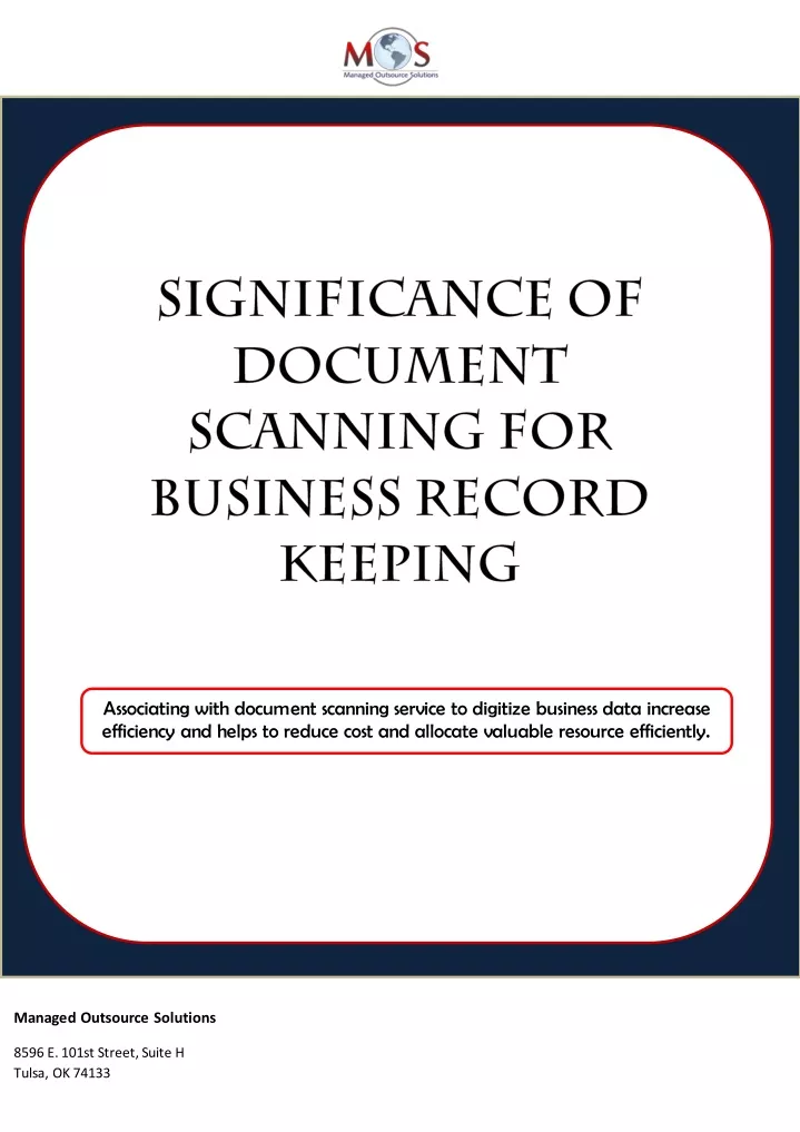 associating with document scanning service