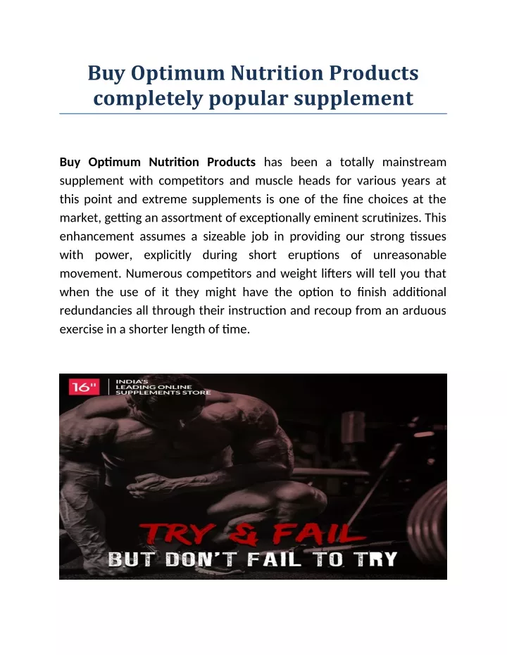buy optimum nutrition products completely popular