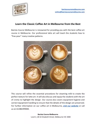 baristacoursemelbourne